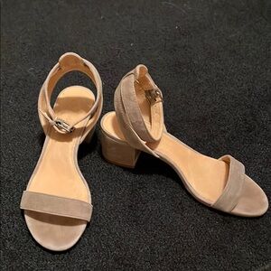 Madewell Tan Block Heel Sandals